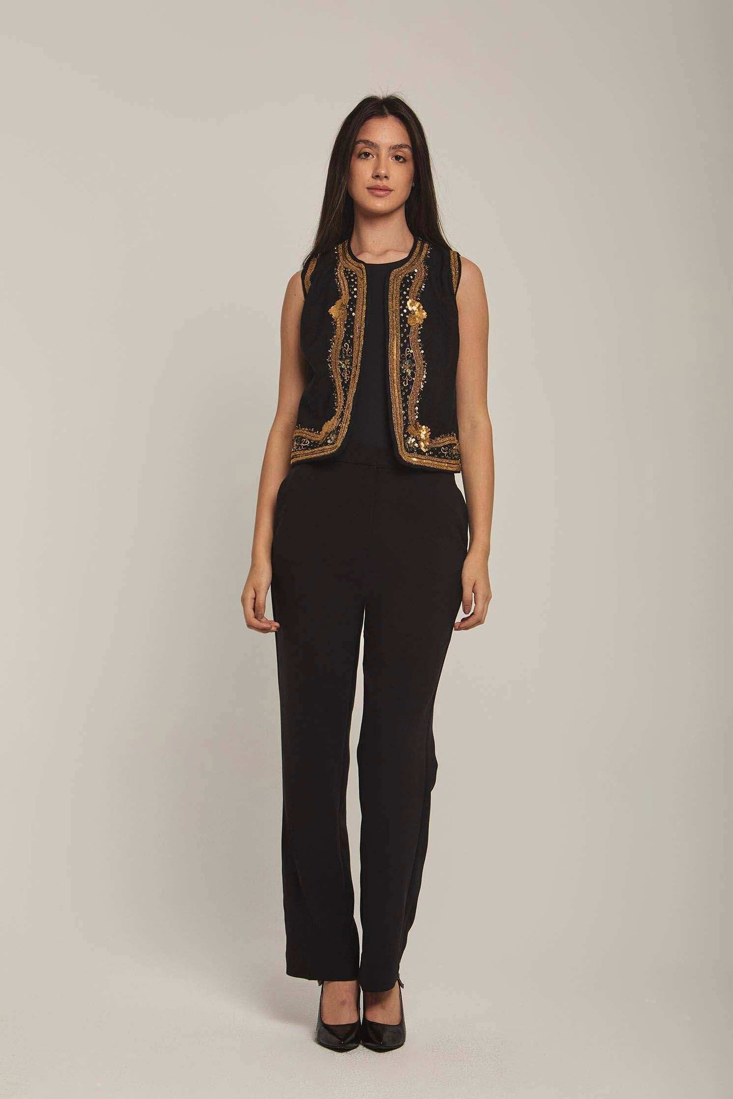 سترة نسائية عادية - بيج