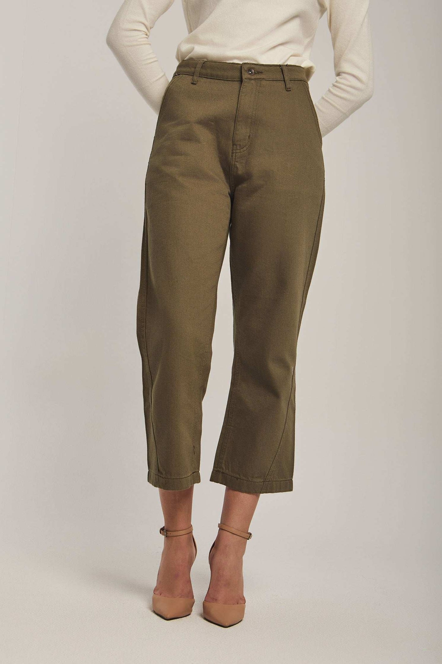 Women Regular Fit Pant - Green