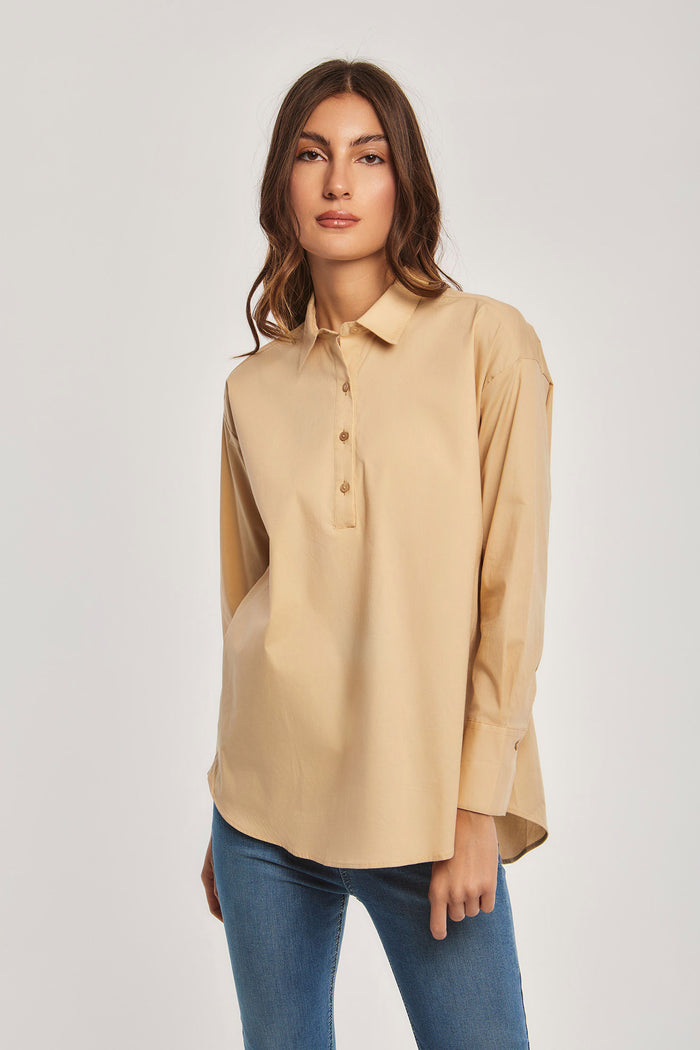 Women's Blouse - Khaki Beige