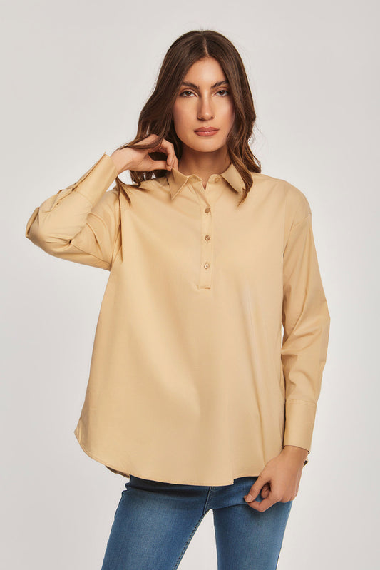 Women's Blouse - Khaki Beige