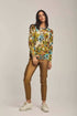 Women Pants Coated Skinny Gold