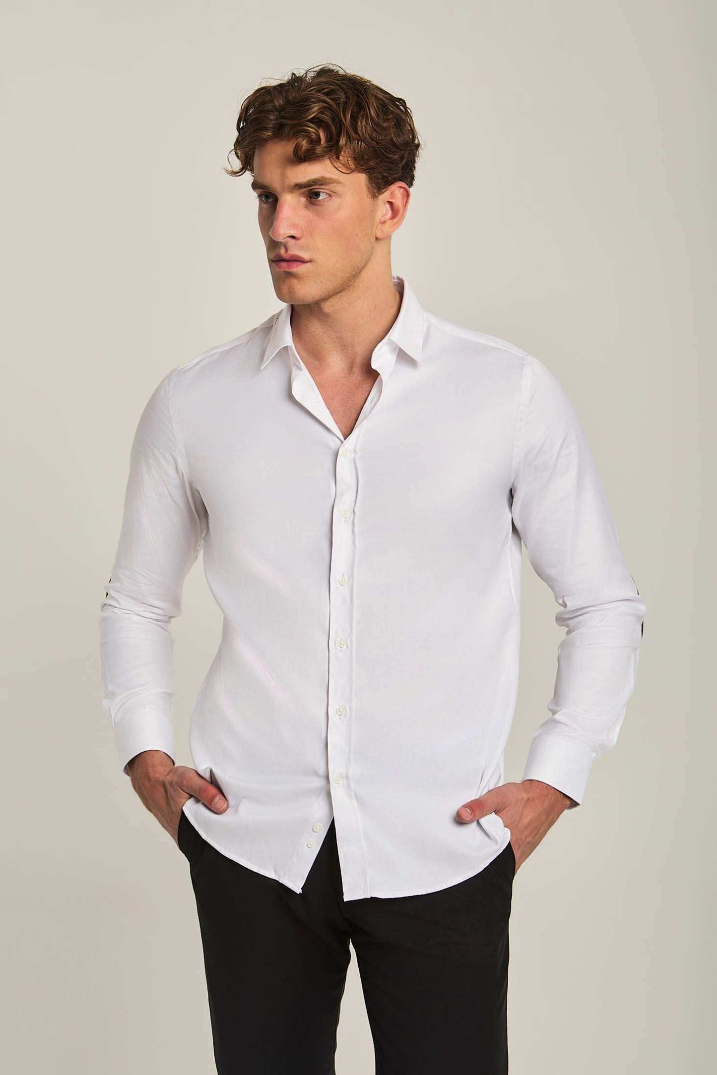 Men Regular Fit Shirt - White
