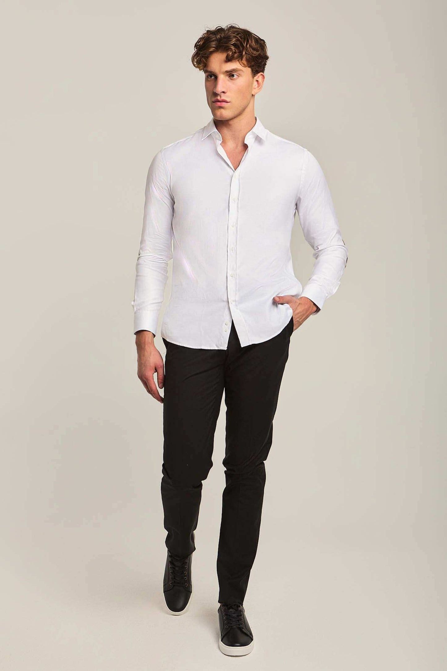 Men Regular Fit Shirt - White