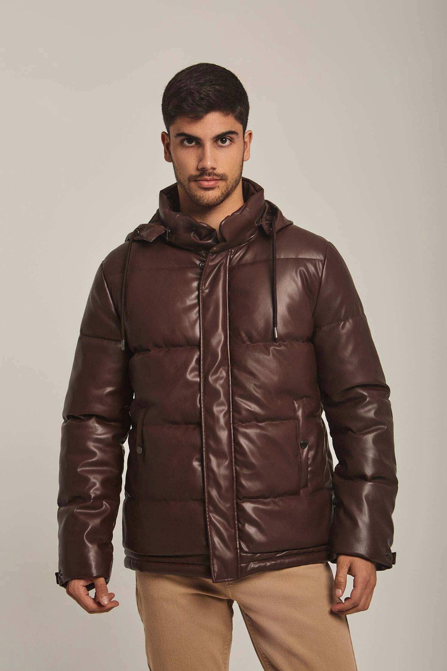 Men Regular Fit Jacket - Brown