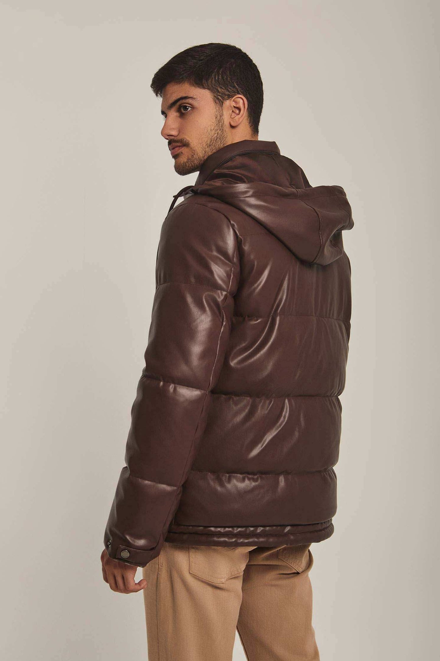 Men Regular Fit Jacket - Brown