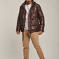 Men Regular Fit Jacket - Brown