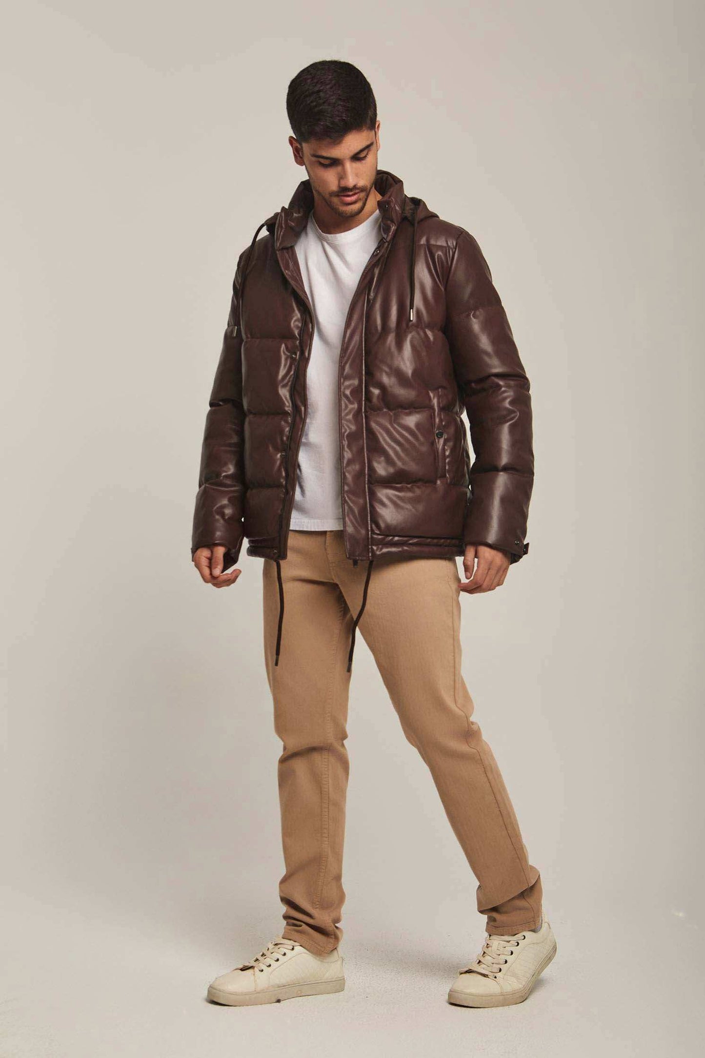 Men Regular Fit Jacket - Brown