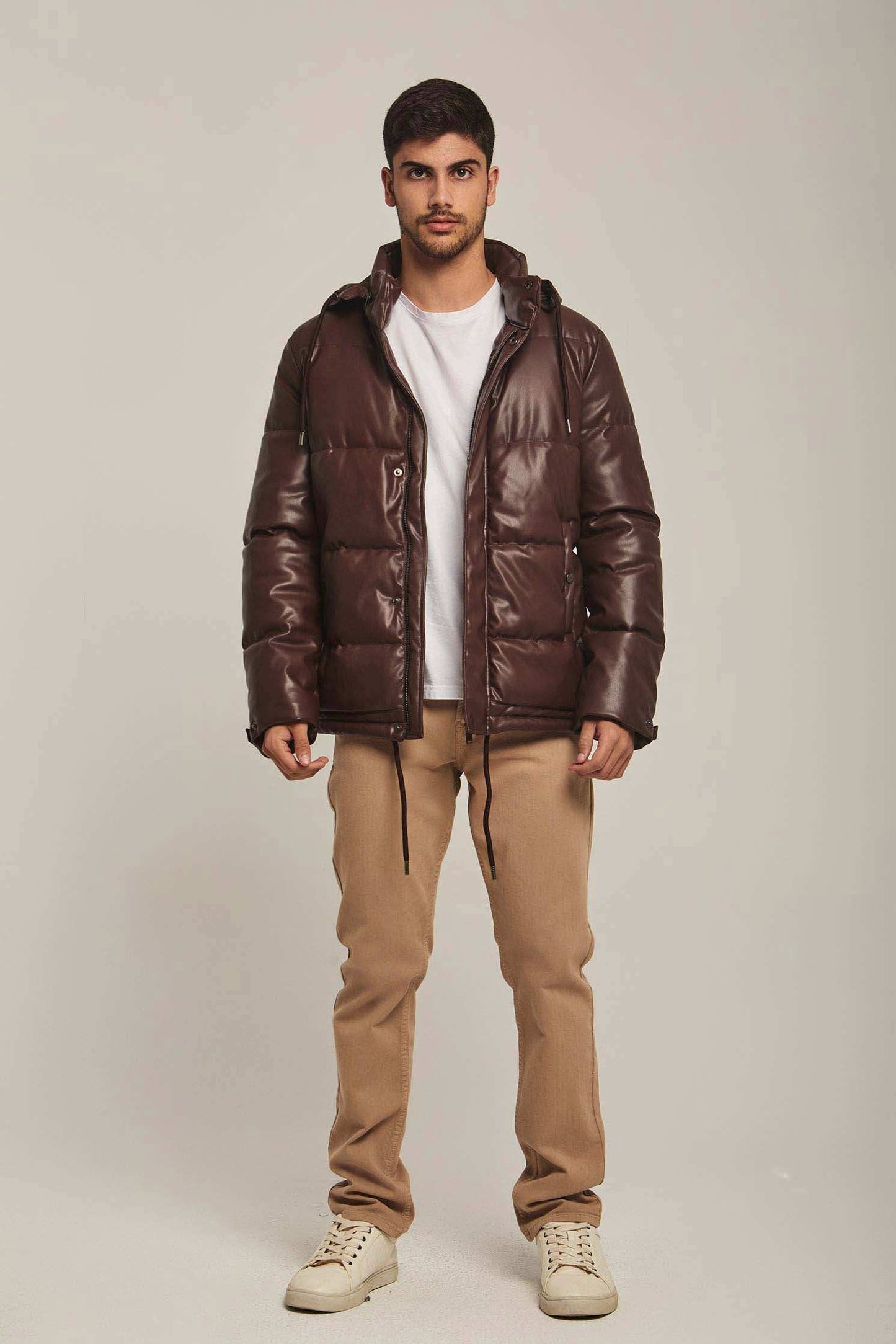Men Regular Fit Jacket - Brown