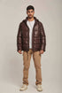 Men Regular Fit Jacket - Brown