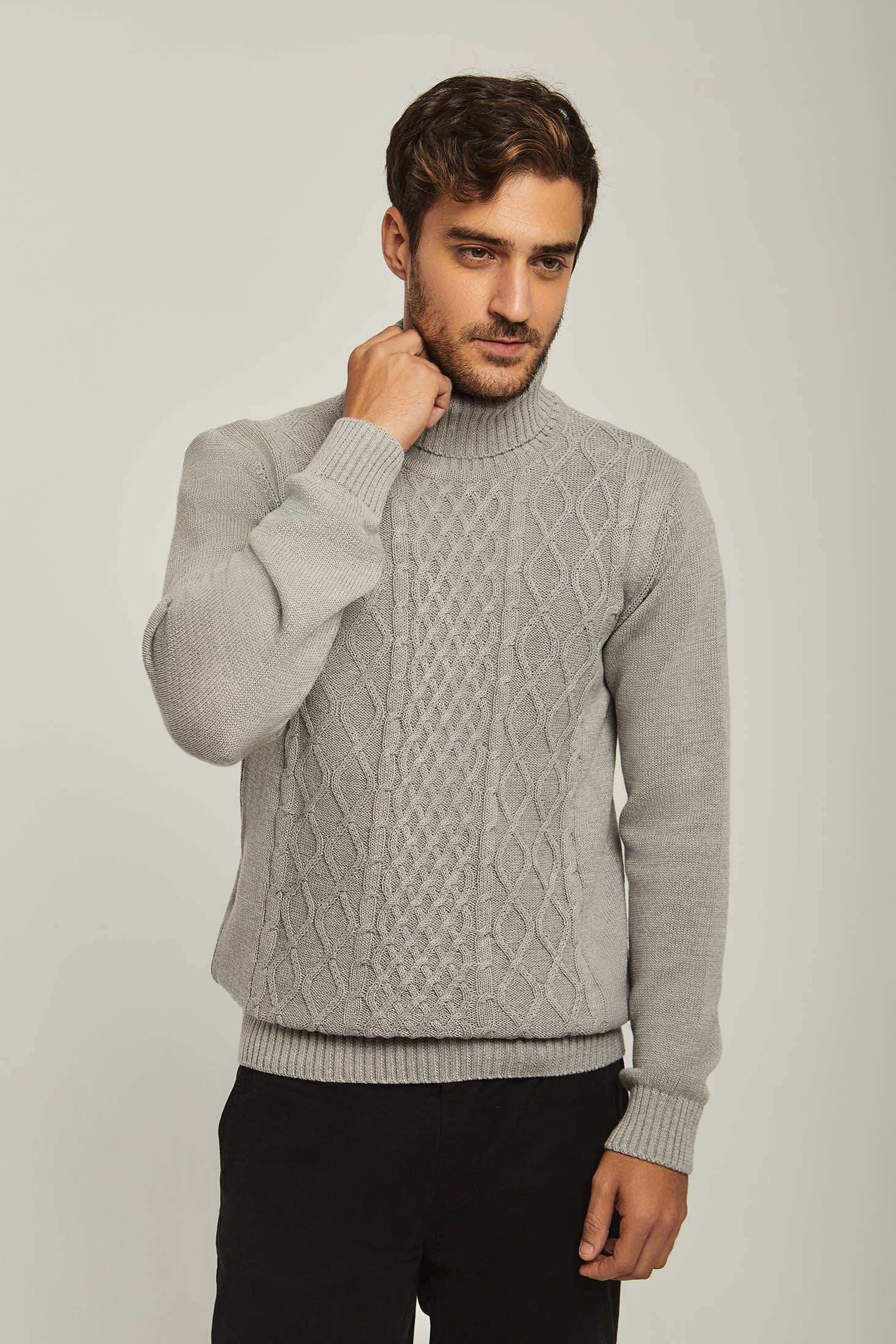 Men Regular Fit Pullover - Grey