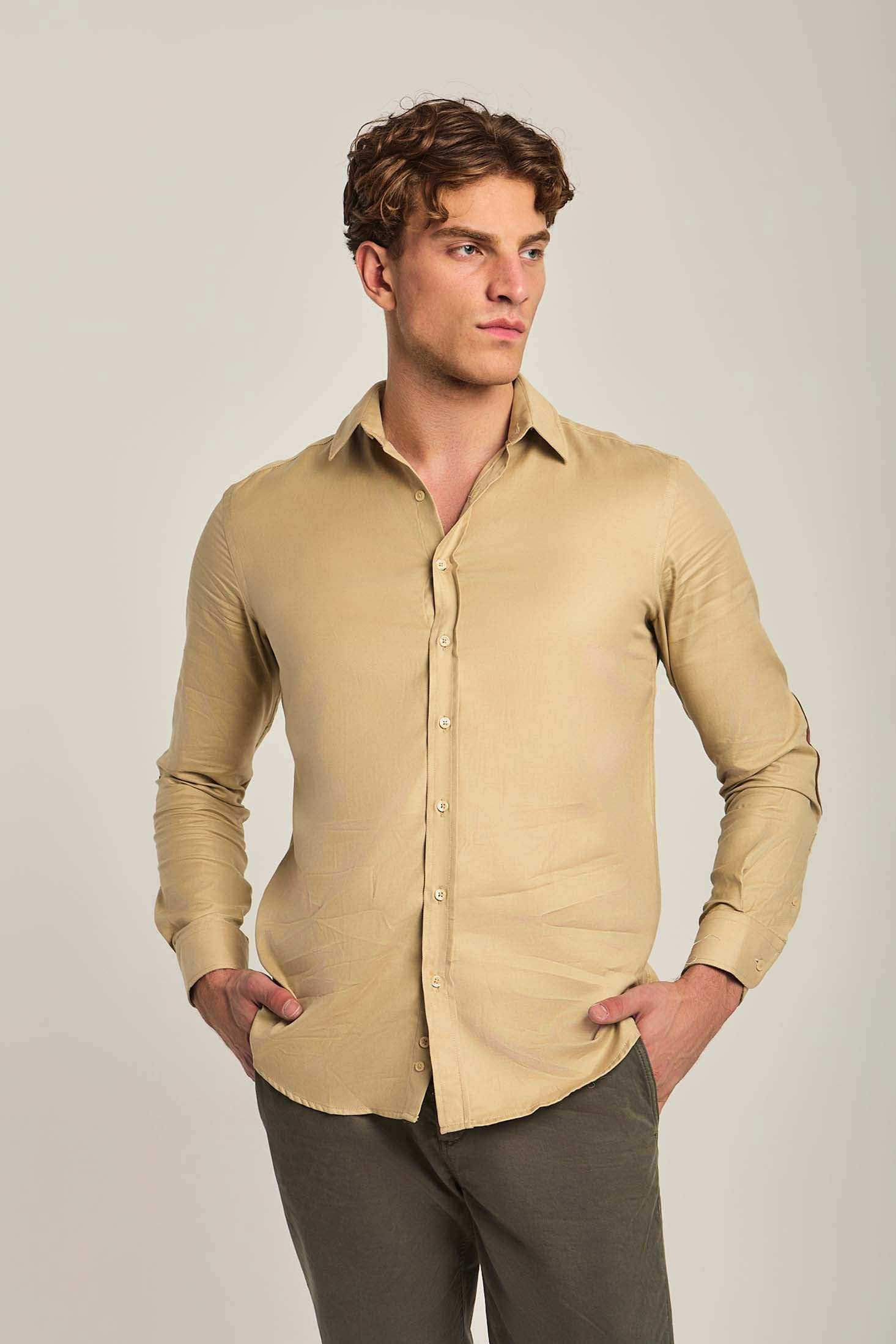 Men Regular Fit Shirt - Brown