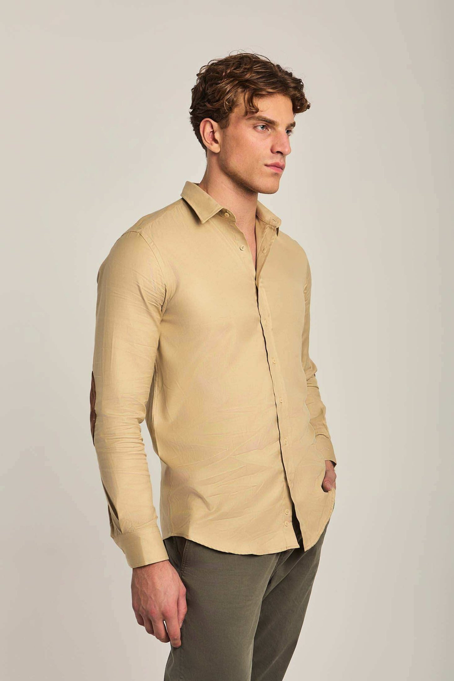 Men Regular Fit Shirt - Brown