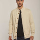 Men Regular Fit Cardigan - Beige