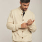 Men Regular Fit Cardigan - Beige
