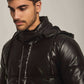 Men Regular Fit Jacket - Black