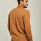 Men Regular Fit Pullover - Brown