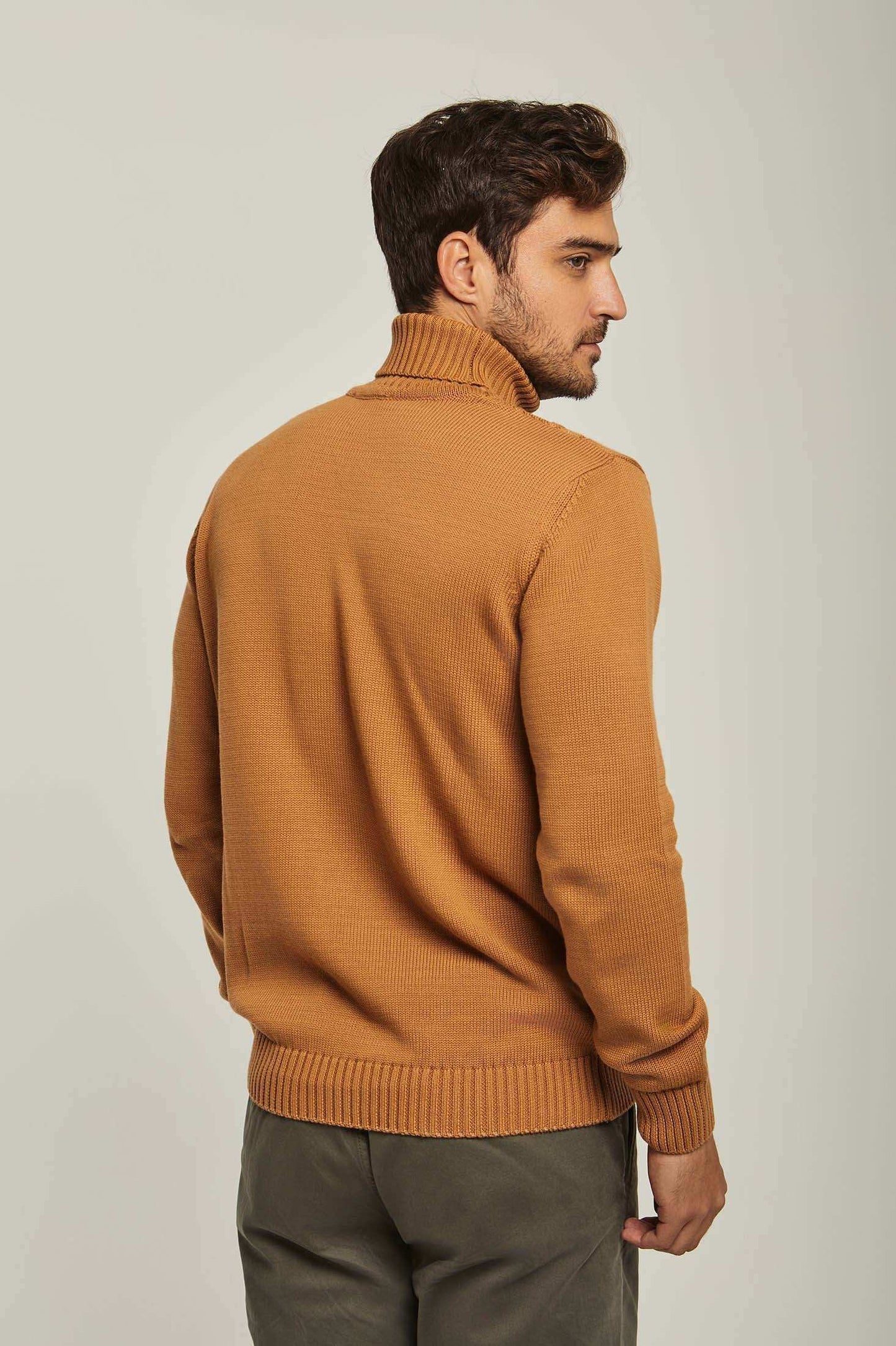 Men Regular Fit Pullover - Brown
