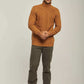 Men Regular Fit Pullover - Brown