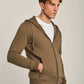 Men Regular Fit Sweat Jacket - Green