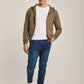 Men Regular Fit Sweat Jacket - Green