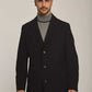 Men Regular Fit Coat - Black