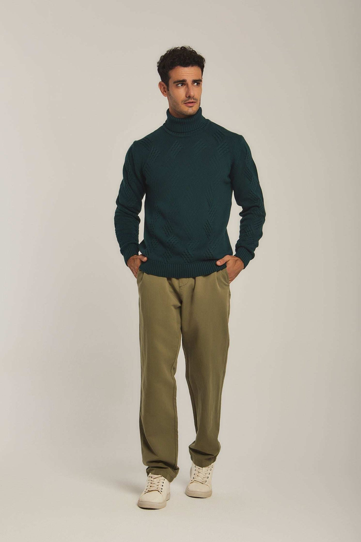 Men Regular Fit Pullover - Green