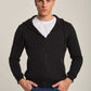Men Regular Fit Sweat Jacket - Black