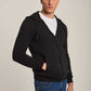 Men Regular Fit Sweat Jacket - Black