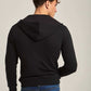 Men Regular Fit Sweat Jacket - Black