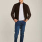 Men Regular Fit Jacket -  Brown
