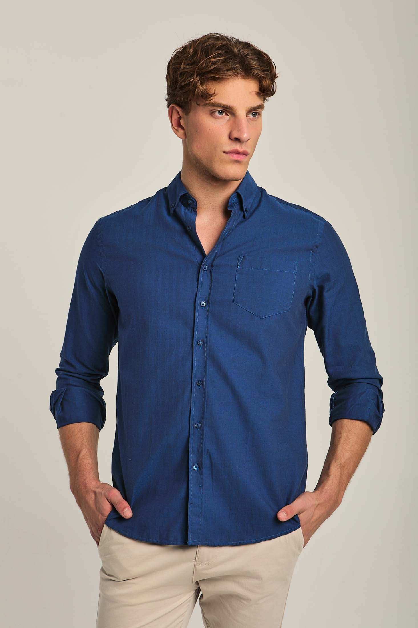 Men Regular Fit Shirt - Blue