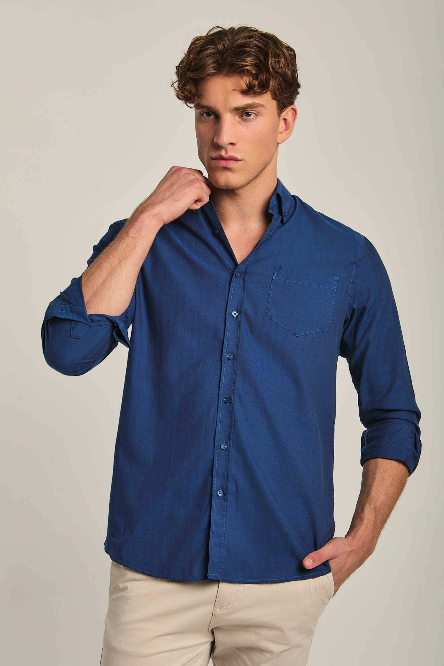 Men Regular Fit Shirt - Blue