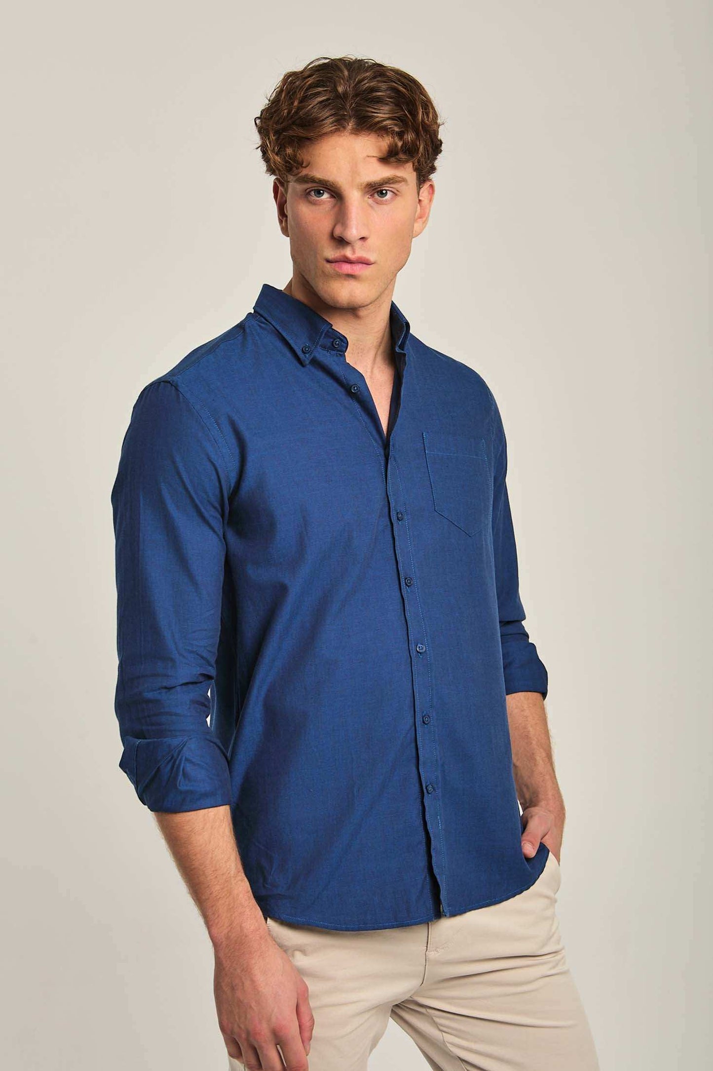 Men Regular Fit Shirt - Blue