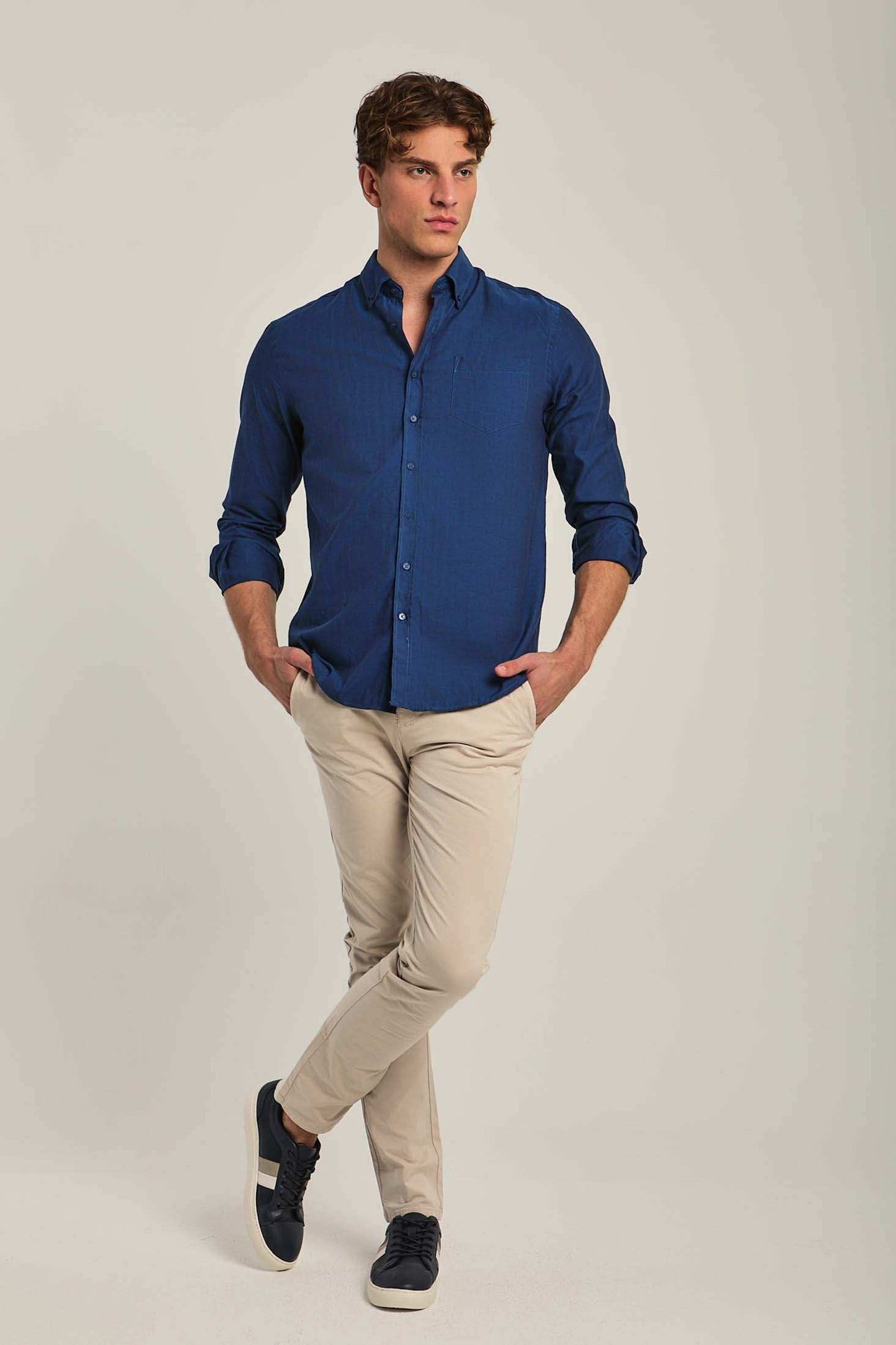 Men Regular Fit Shirt - Blue