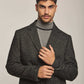 Men Regular Fit Coat - Black