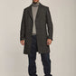 Men Regular Fit Coat - Black