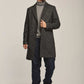 Men Regular Fit Coat - Black