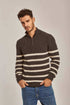 Men Regular Fit Pullover - Brown
