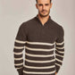 Men Regular Fit Pullover - Brown