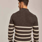 Men Regular Fit Pullover - Brown
