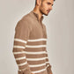 Men Regular Fit Pullover - Brown