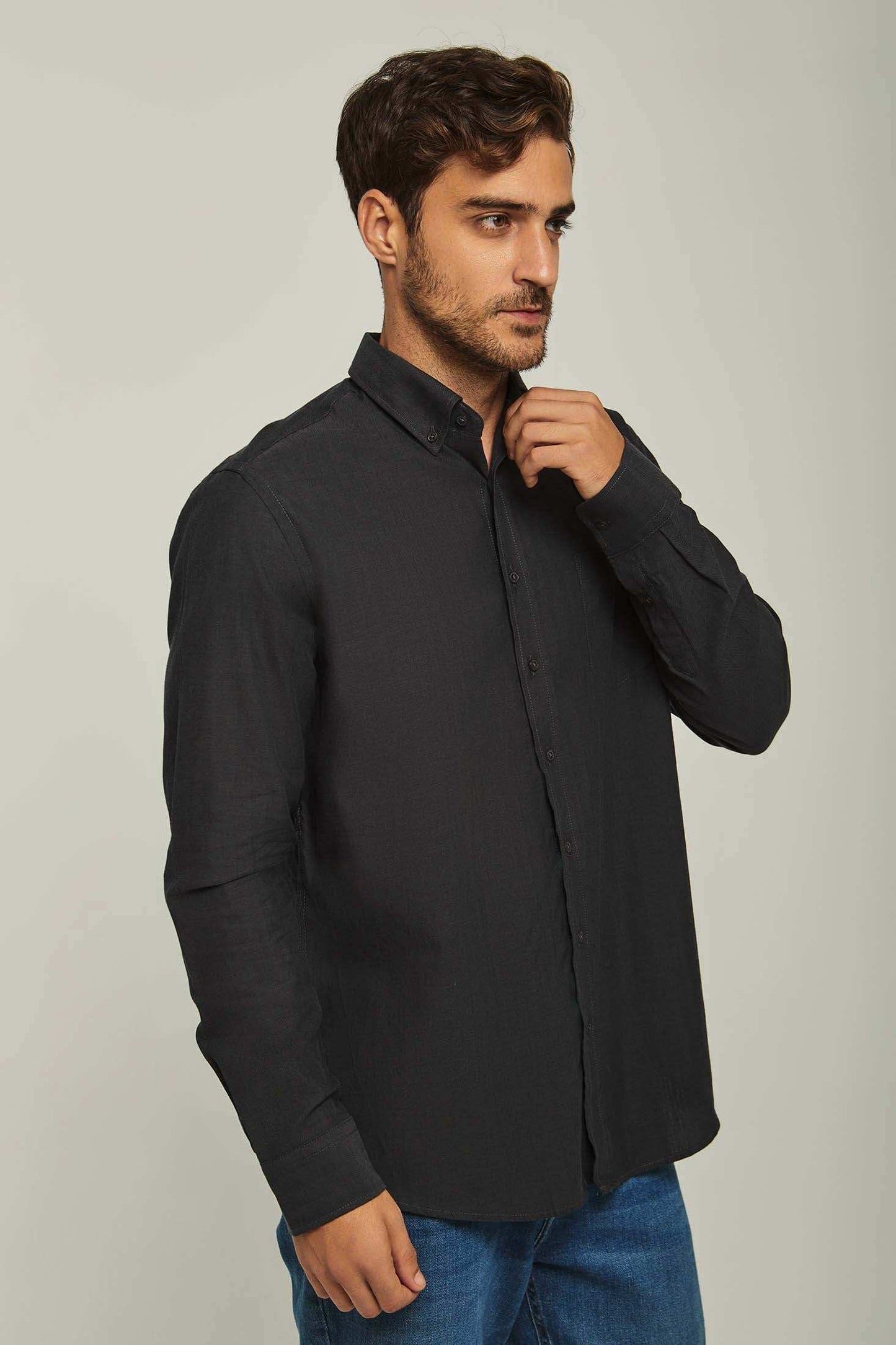 Men Regular Fit Shirt - Brown