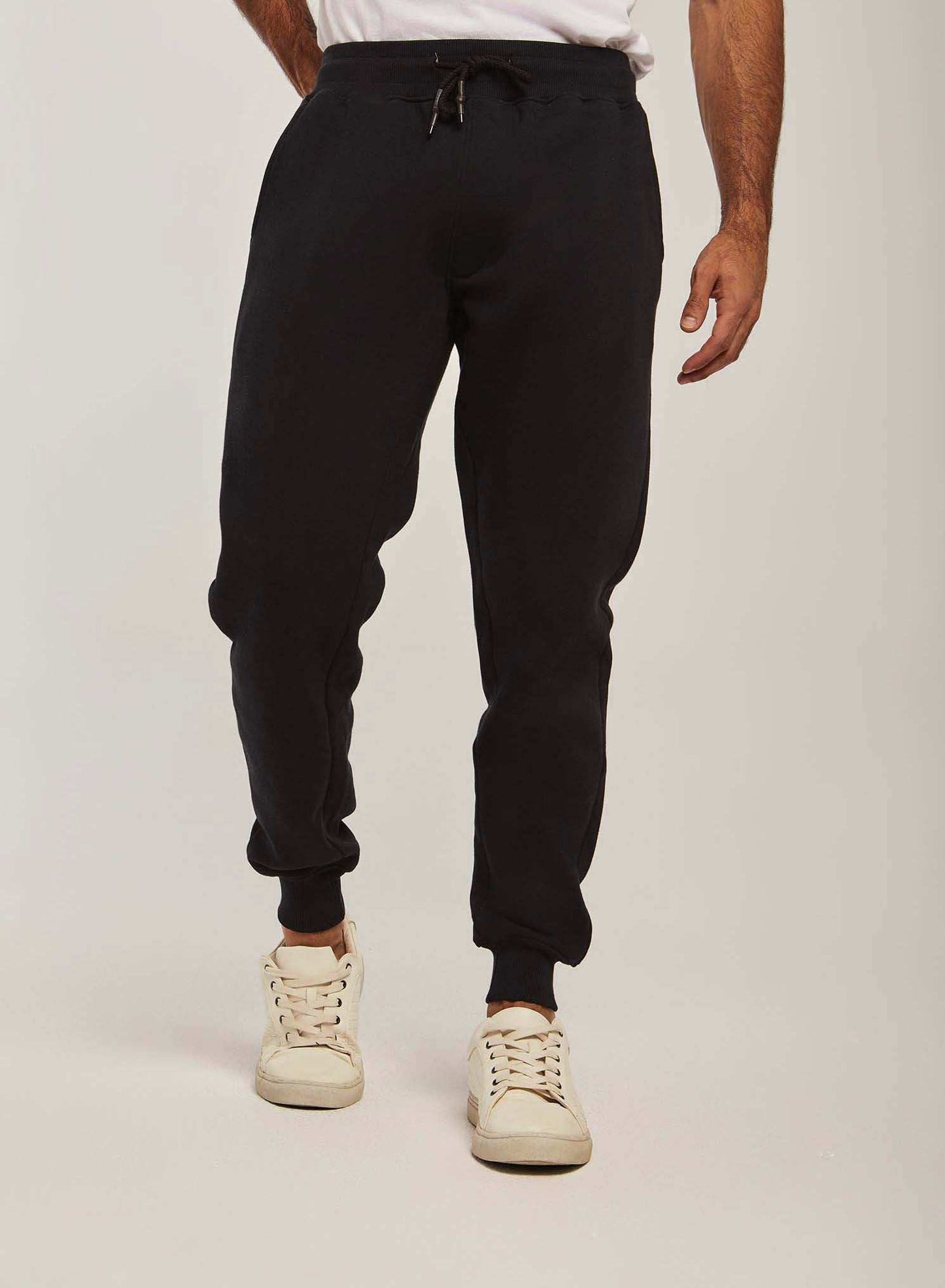 Men Regular Fit Sweat Pant - Black
