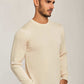 Men Regular Fit Pullover - Beige