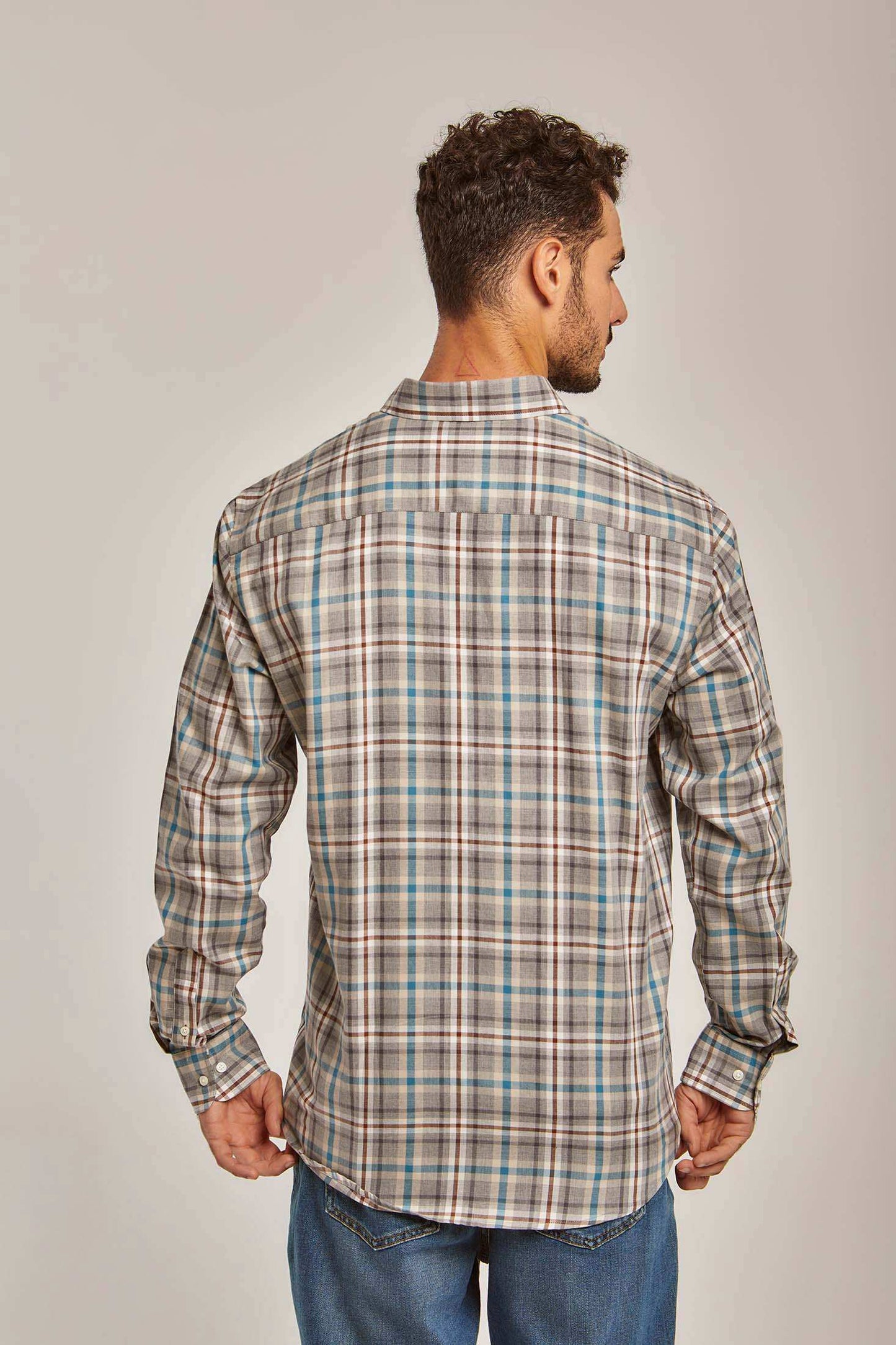Men Regular Fit Shirt - Brown