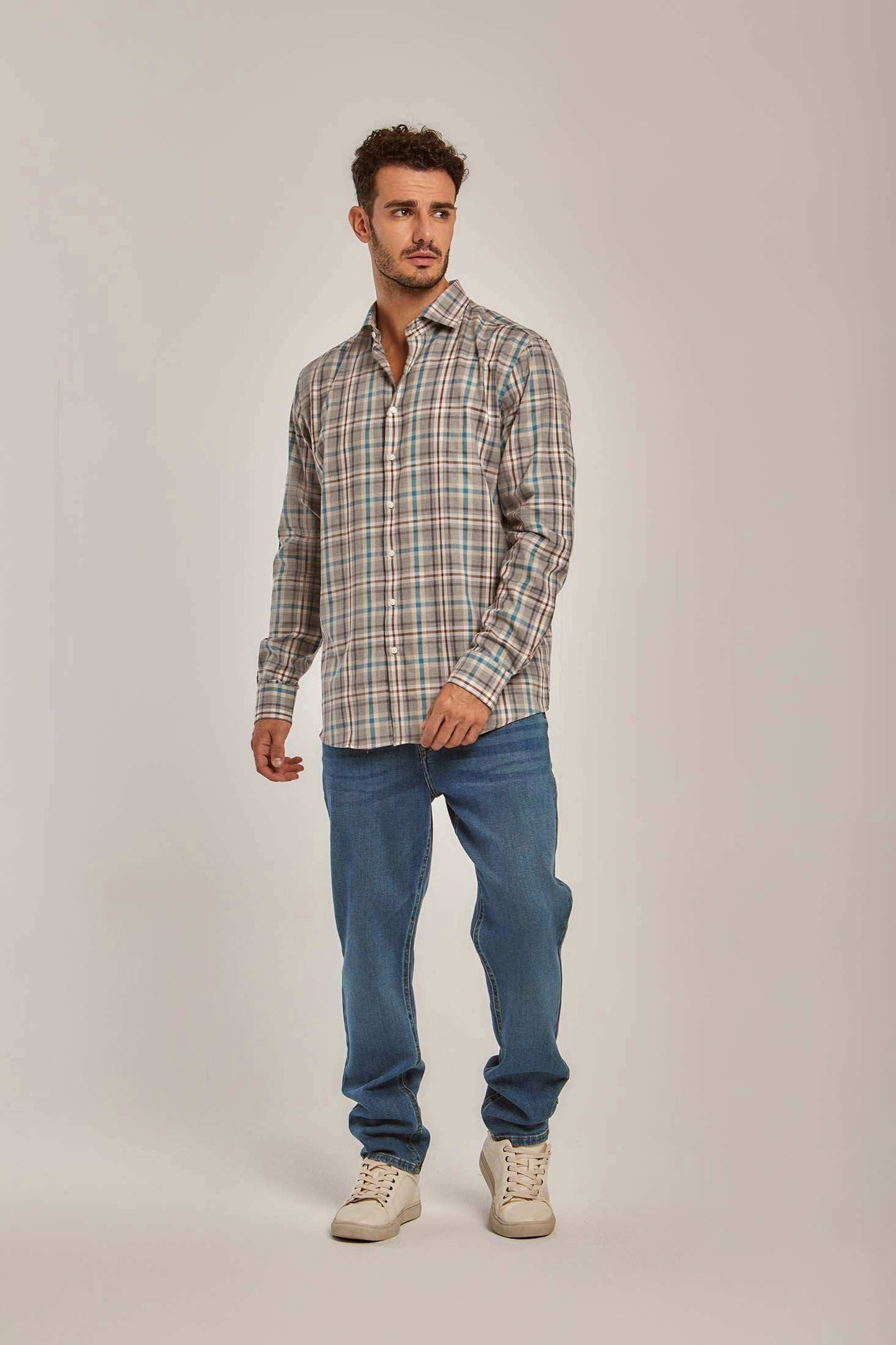 Men Regular Fit Shirt - Brown