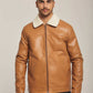 Men Regular Fit Jacket - Brown