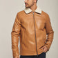 Men Regular Fit Jacket - Brown