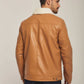 Men Regular Fit Jacket - Brown