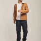 Men Regular Fit Jacket - Brown
